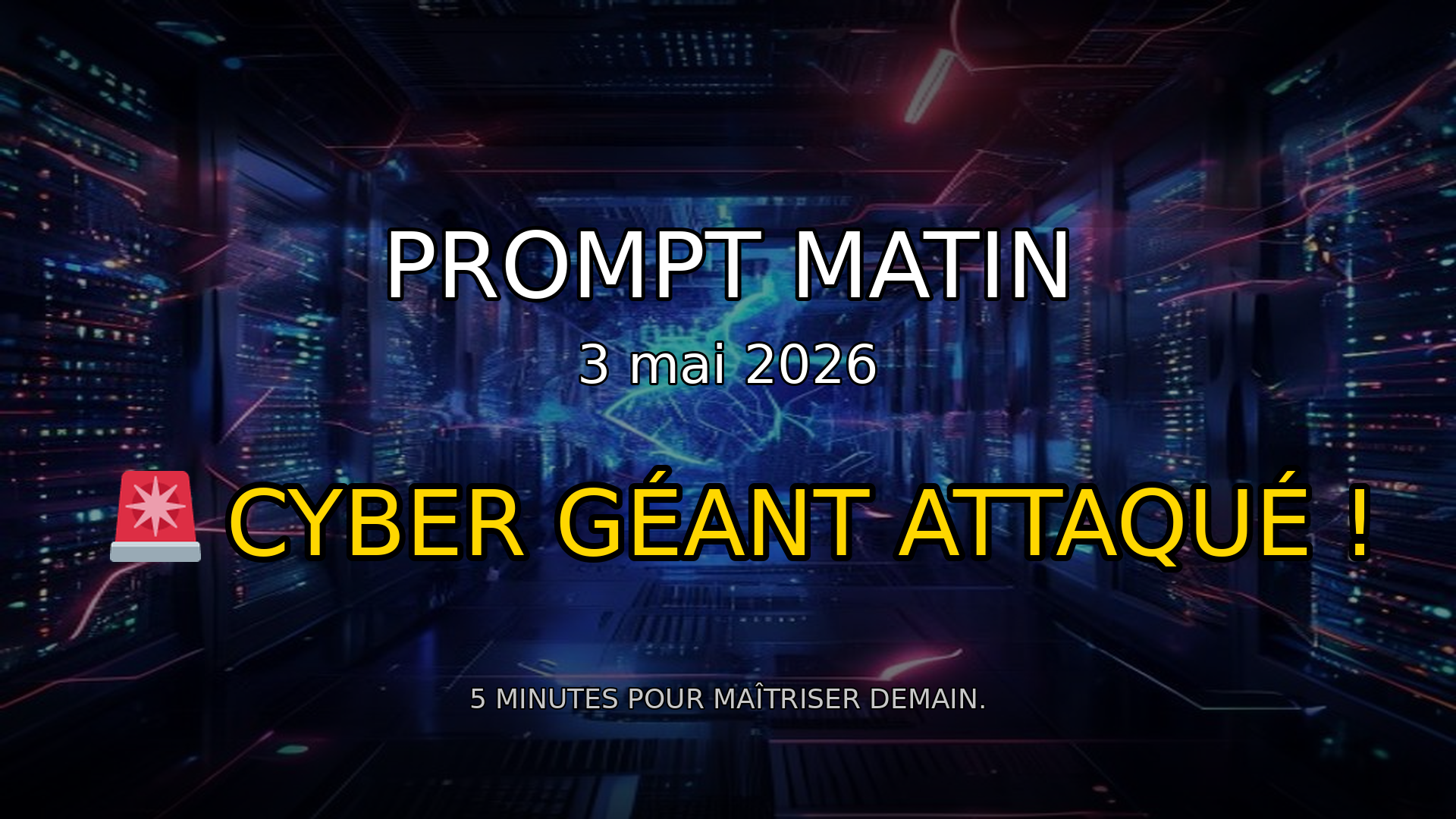 🚨 GÉANT CYBER ATTAQUÉ : Le code source de Trellix volé ! | Prompt Matin - 3 mai 2026 episode artwork