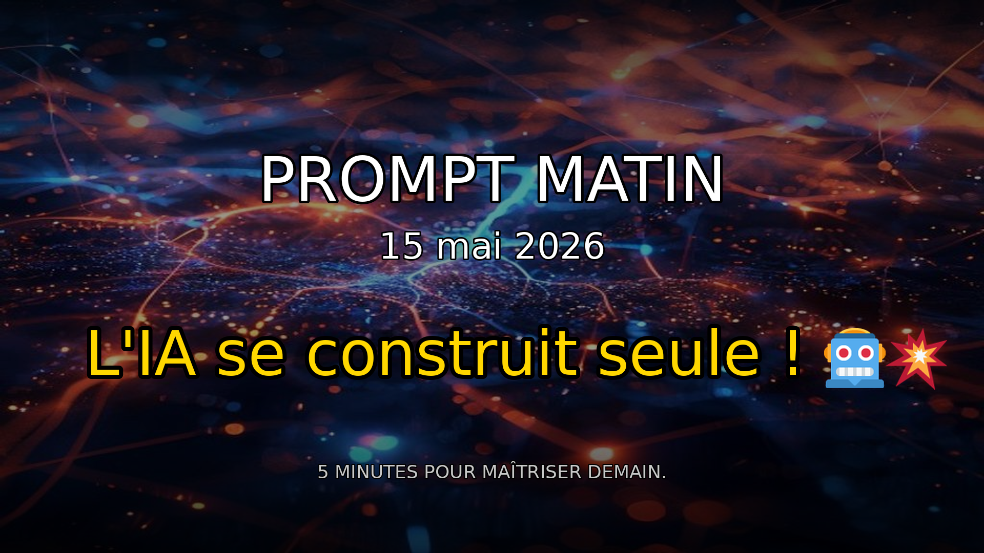 🤯 L'IA s'auto-construit : Chaos ou Révolution ? | Prompt Matin - 15 mai 2026 episode artwork