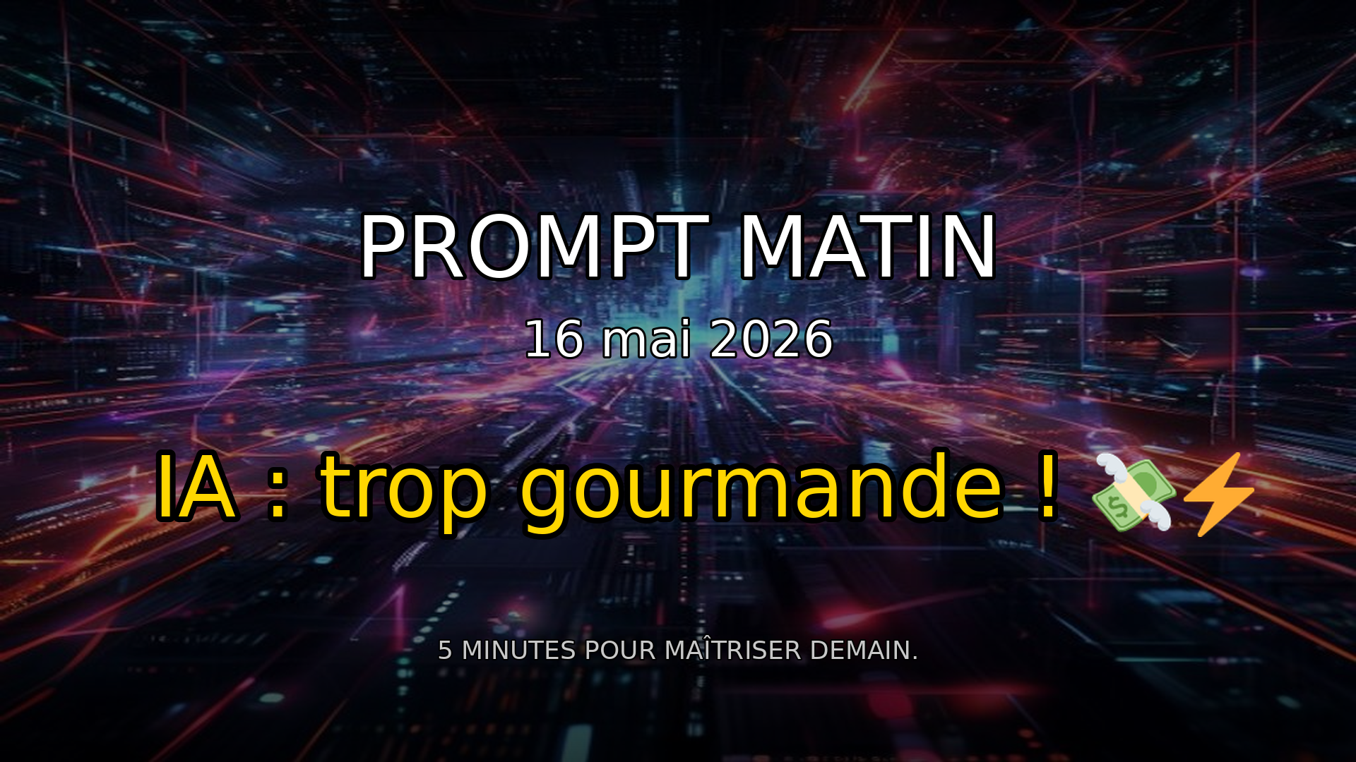 🤯 L'IA dévore notre énergie : la menace silencieuse des datacenters ! | Prompt Matin - 16 mai 2026 episode artwork