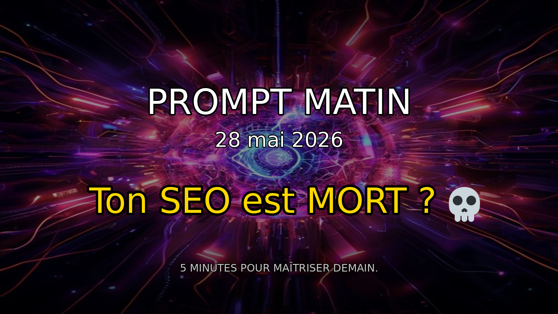 🚨 Google explose : Fin du SEO ? Scandale, IA & Sécurité | Prompt Matin - 28 mai 2026 episode artwork