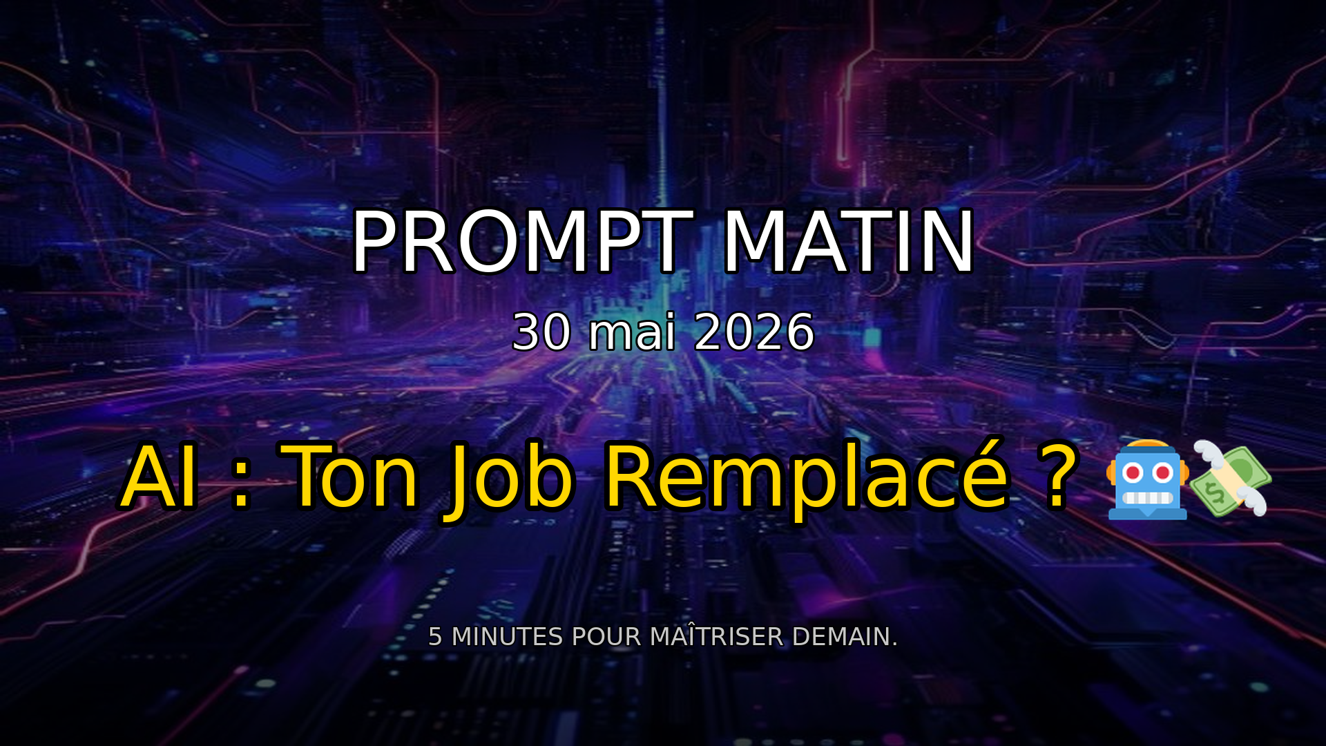 ⚠️ AI : 65 Milliards, et Votre Job ? | Prompt Matin - 30 mai 2026 episode artwork