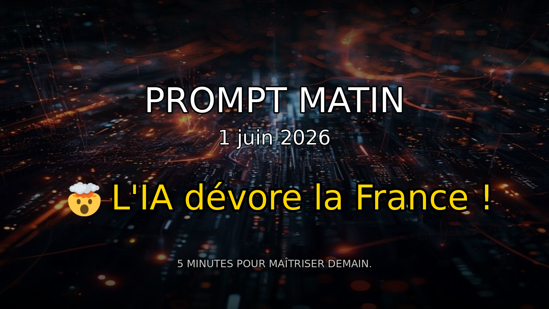 🚨 Votre vie privée EN DANGER ? L'IA dévore la France ! | Prompt Matin - 1 juin 2026 episode artwork