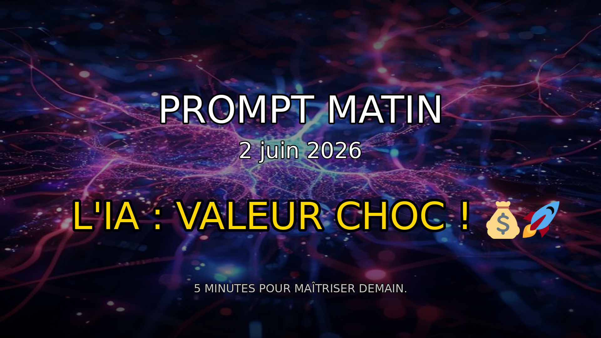 🚀 Anthropic IPO : L'IA Explose les Compteurs ! | Prompt Matin - 2 juin 2026 episode artwork