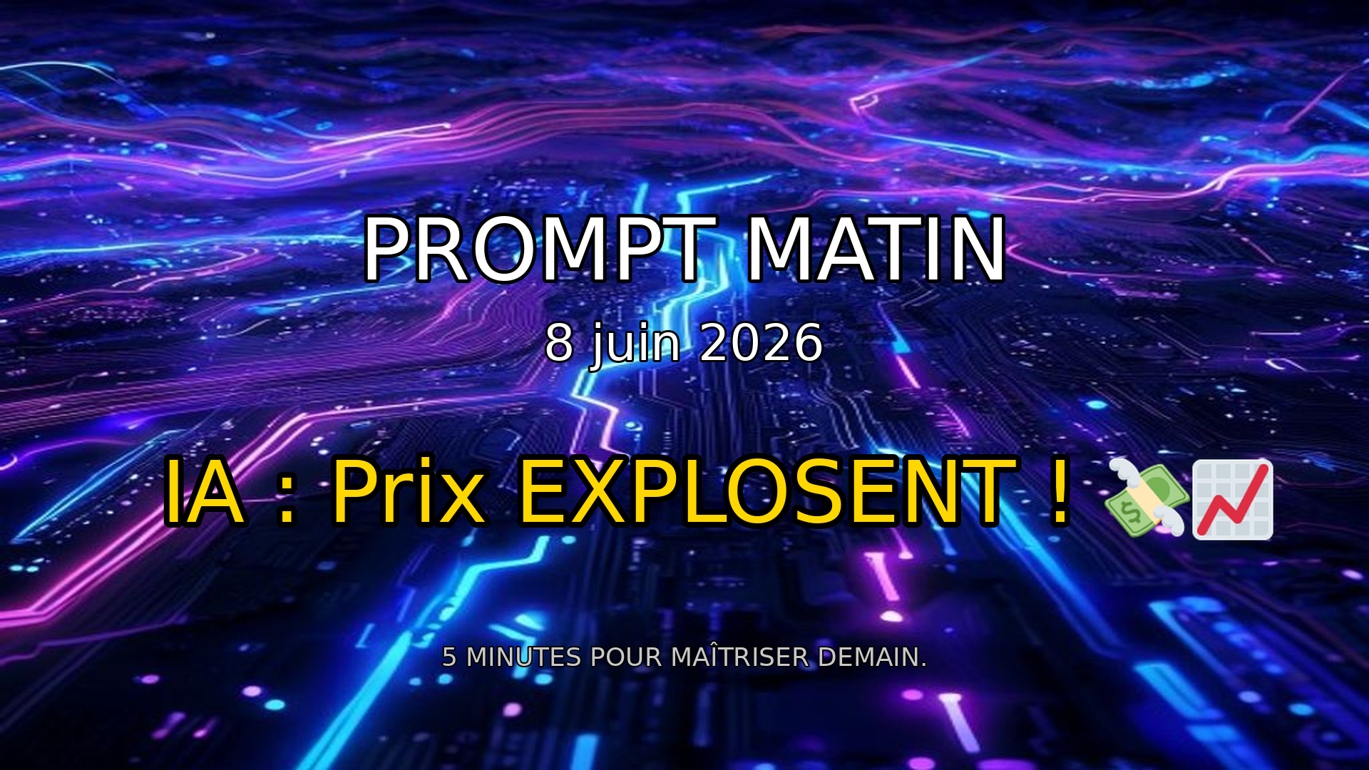 🔥 LA TOKENPOCALYPSE : L'IA devient-elle un luxe ? | Prompt Matin - 8 juin 2026 episode artwork